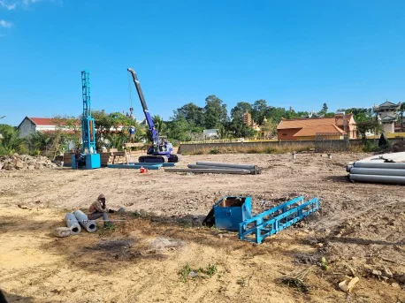 Công trình ép cọc bê tông tại huyện Nhơn Trạch