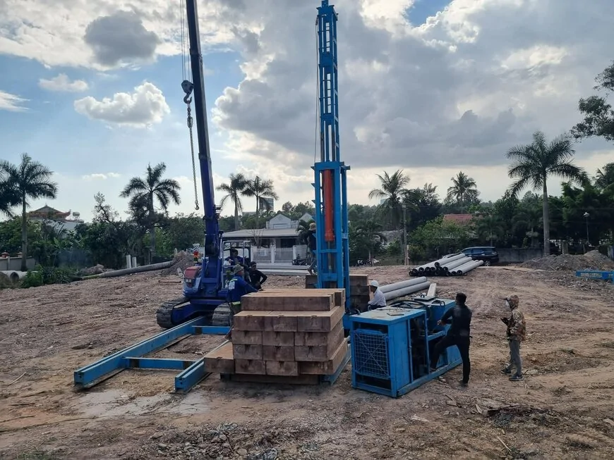 ĐIỂM KHI ÉP CỌC BÊ TÔNG TẠI HOÀNG THANH