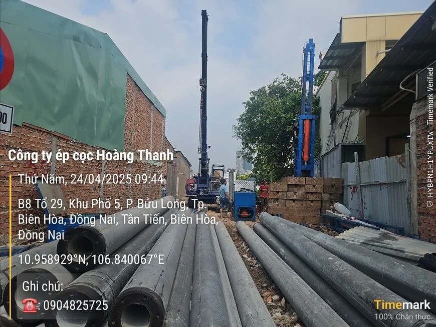 Chia sẻ kiến thức về ép cọc bê tông trong hẻm nhỏ