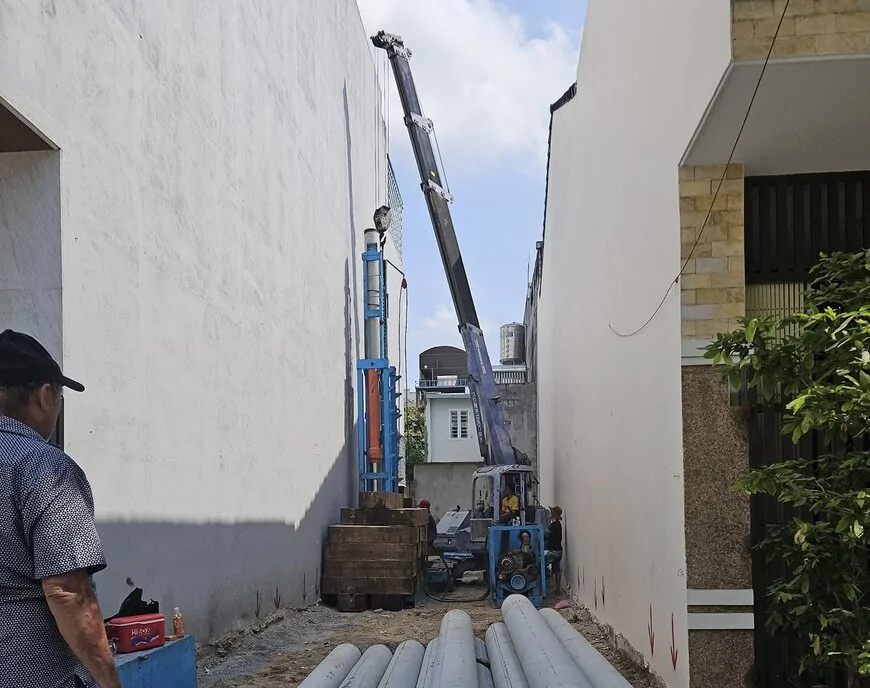 Ưu điểm khi ép cọc bê tông cho các công trình trong hẻm nhỏ
