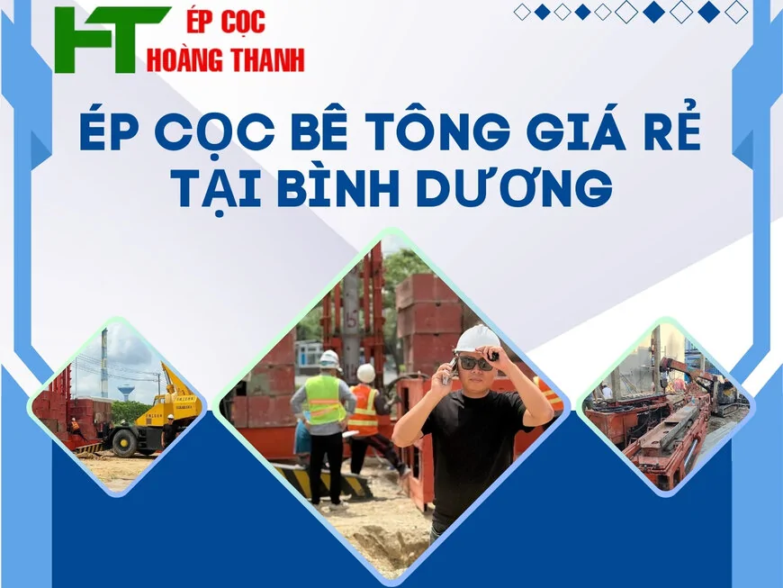 Ép cọc bê tông giá rẻ tại Bình Dương