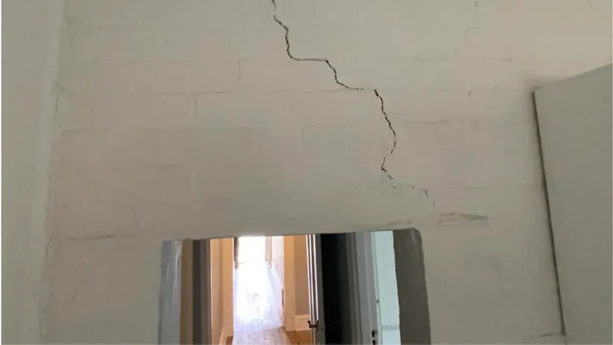 Tường nhà bị nứt, sụp lún