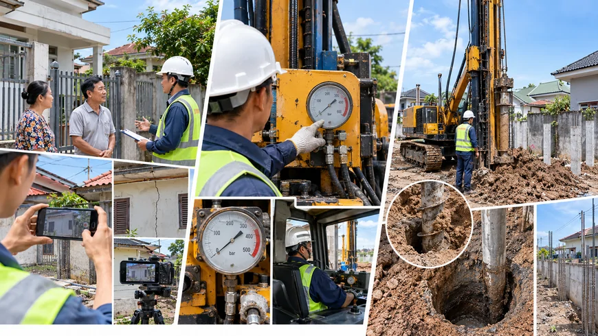 Kinh nghiệm của chúng tôi khi thi công ép cọc bê tông nhà cấp 4