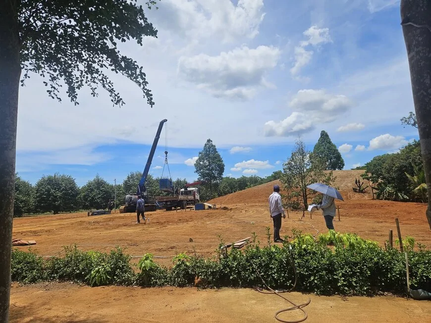 Tham khảo địa chất của nơi thi công