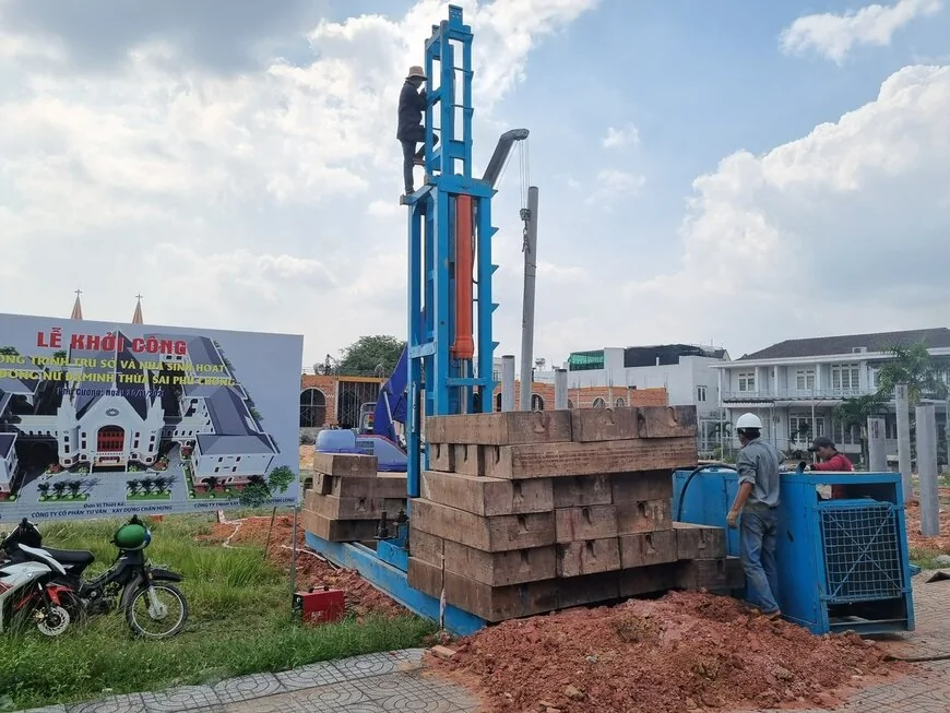 Kiểm tra quá trình thi công ép cọc bê tông