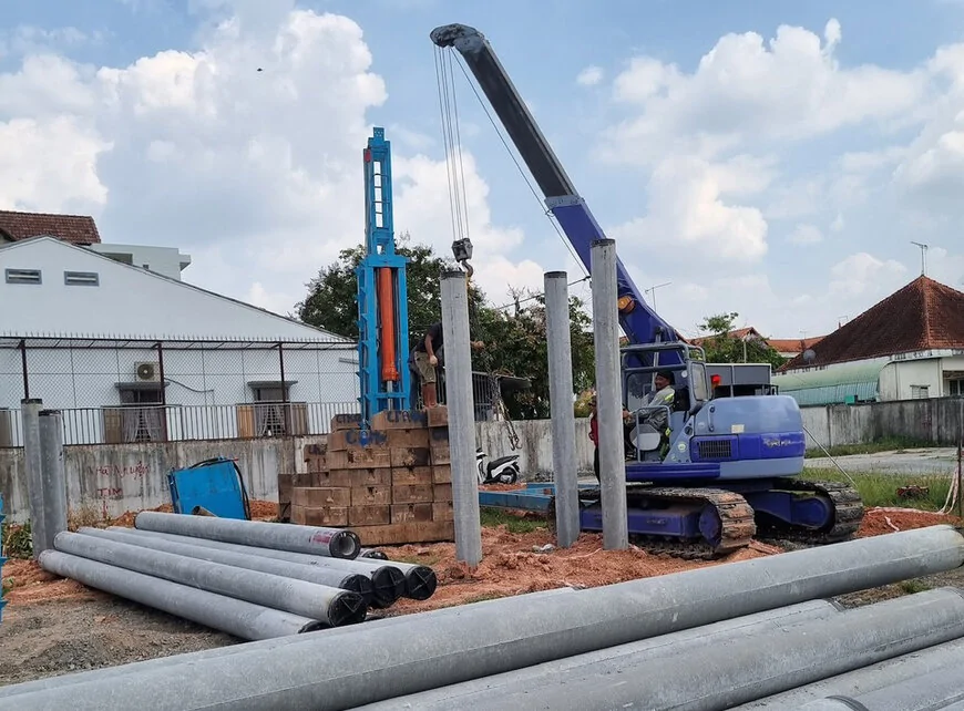 Kiểm tra kết quả sau khi hoàn thành ép cọc