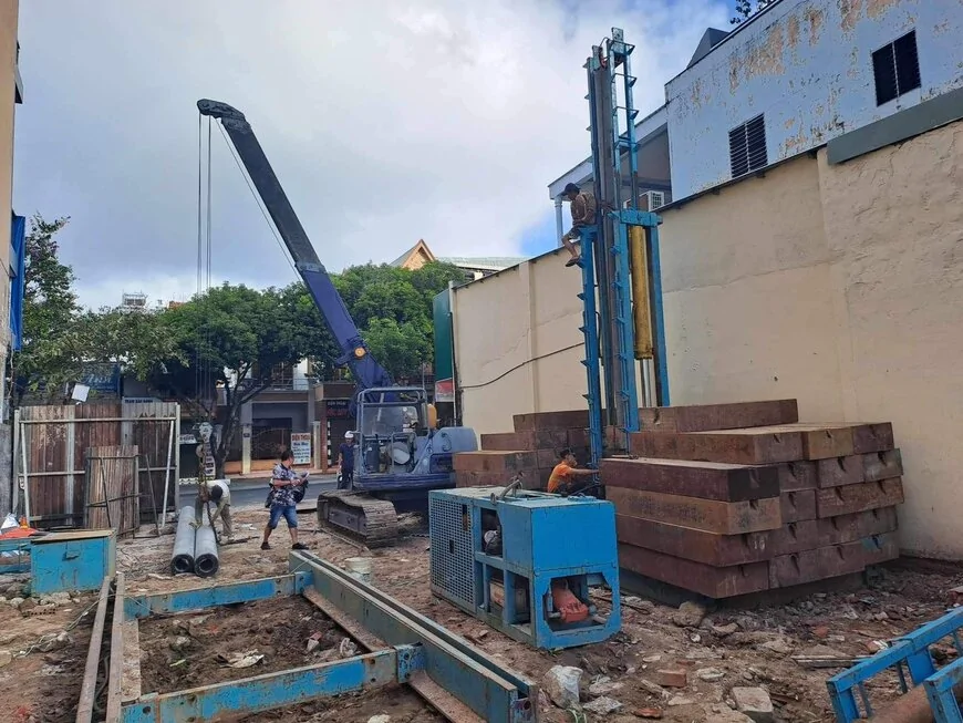Cọc bị lún quá sâu sau khi thi công ép cọc