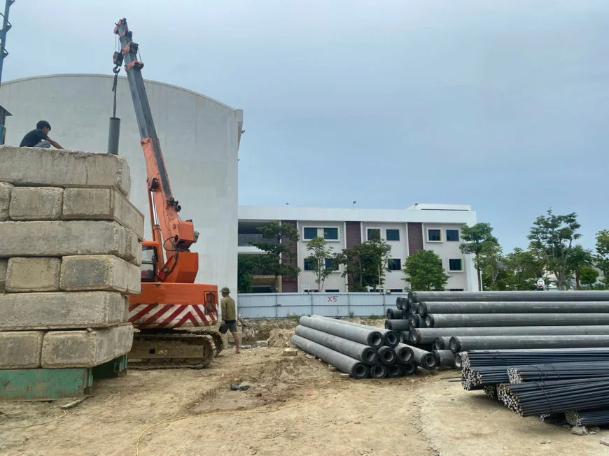 Đảm bảo nền đất không bị nghiêng hay sụt lún
