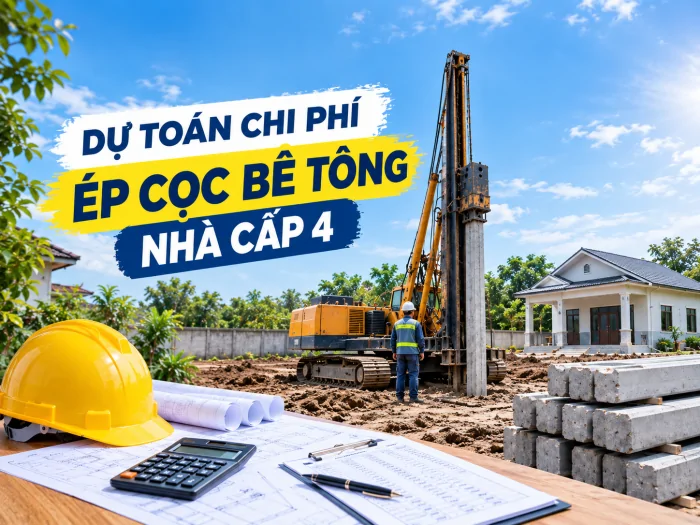 Dự Toán Chi Phí Ép Cọc Bê Tông Nhà Cấp 4