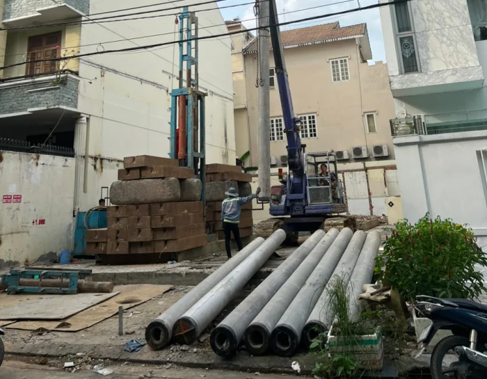 Những sự cố thường gặp khi ép cọc bê tông khoan nhồi
